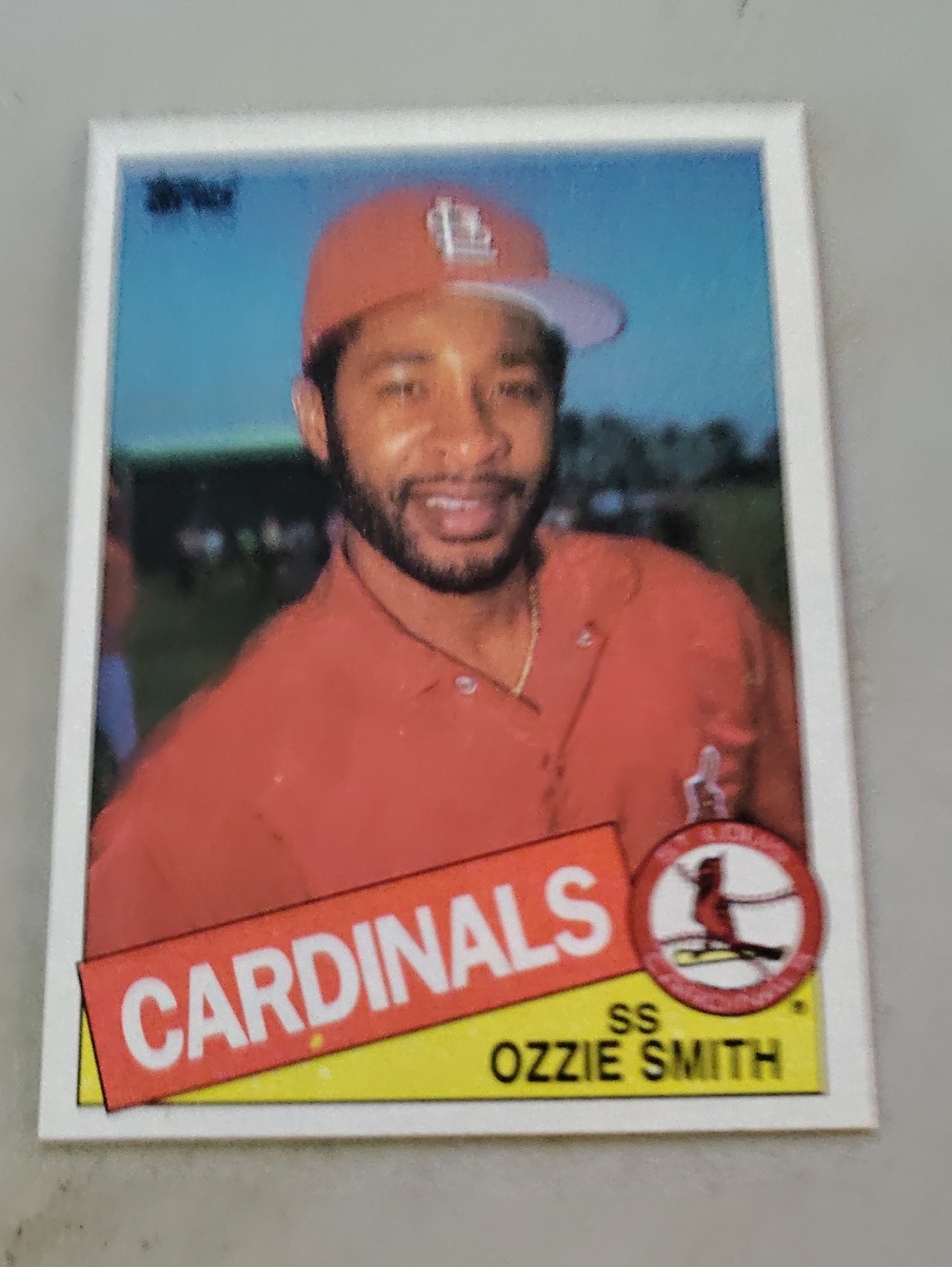 Ozzie Smith 1985 Topps #605 St. Louis Cardinals Red Baseball Card